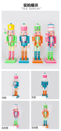 Wooden Nutcracker Soldier Christmas Decoration 25/30cm