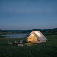 Instant Setup Inflatable Camping Tent Roomy Portable Air Cabin Tent Windproof Long-Lasting for Outdoor Enthusiasts, Weekend Getaways