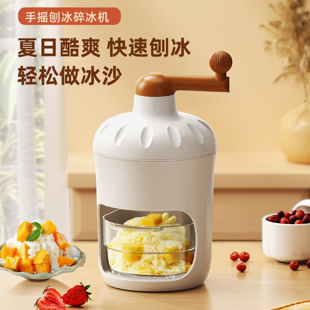 Portable Manual Ice Shaver for Home and Outdoor Use