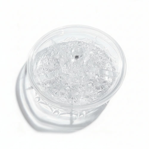 Acrylic Snack Tray Faceted Food Storage Clear