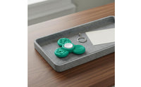Gliding Rotating Clover Portable Textured Long-Lasting Silicone Worry Stone for Children, Students, School, Classroom, Homework