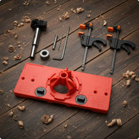Hinge Guide with Clamps Compact Guide Easy-to-Install Tool for Woodworkers, Home Improvement Hobbyists, Workshop