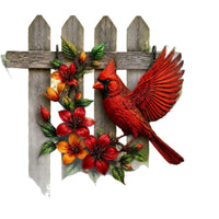 跨境Hummingbird Bloom Metal Wall Art蜂鸟彩色花朵金属背景装饰