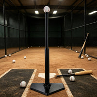 Batting Tee with Home Plate Base Rubber Batting Tee Heavy Duty Sports Gear for Baseball Athletes, Backyard Training, Field Exercises