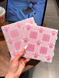 粉色猫爪拼豆板长钉画线款52钉可拼接2.6mm拼豆板手工益智耐高温