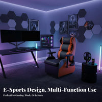 Lounge Station with Rotating Tray Reclining Function Computer Armchair Sofa-Like Comfort Ergonomic Design for Adults