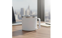 14oz Stainless Steel Coffee Mug Rust Resistant Vacuum Insulated Mug with Handle Thermal Coffee Cup with Handle for Commuters, Office