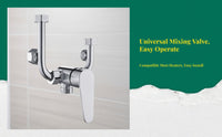 Temperature-regulated mixing valve, U-shaped toggle faucet, hot and cold water control, bathroom shower, high quality brass
