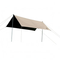 Rectangular Tarp Canopy PU3000+ Camping Sun Sail Khaki