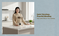 Glass Blender, Quiet, Self-Cleaning, 500W, Kitchen