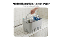 Portable Shower Basket Hollow Design Handled Drainage Basket Easy to Clean