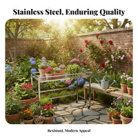 Mobile verdanthouse Rack Rustproof Plant Stand Weatherproof Cover Water Resistant for Gardeners, Homeowners, Outdoors