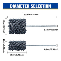 20mm/40mm球头抛光刷 阀体内孔去毛刺 衍磨工具刷 圆形管道刷
