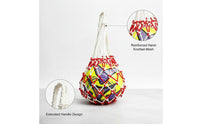 Ball Net Bag Long-Lasting Mesh Ball Carrier Portable Heavy Duty for Coaches, Gym Class, Basketball Court