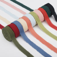 Hand-Torn Fringe Ribbon for Gift Wrapping and Crafts