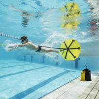 Long-Lasting Swim Parachute with Belt Lightweight Resistance Parachute Reinforced Gear Marine-Grade for Pool