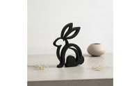 Standing Rabbit Figurine Modern Silhouette Figurine Artistic for Mantel, Nursery