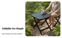 Foldable outdoor Table space-saving Portable Furniture Lightweight for Beach, Families