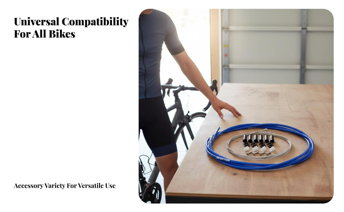 Bike Brake Wire Set Rust Resistant Universal Bike Brake Wire Kit Long-Lasting Effortless Performance for Mountain Bikers
