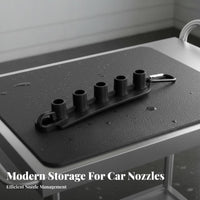 Pressure Washer Nozzle Holder Easy Access to Nozzles Spray Tip Storage Rack Includes Carabiner Spring Hook Clasp Wash Nozzle Organizer