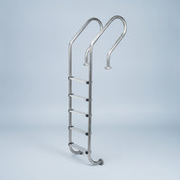 5-Step Stainless Steel Pool Ladder Corrosion-Resistant in-Ground Pool Ladder Long-Lasting Sturdy for Homeowners