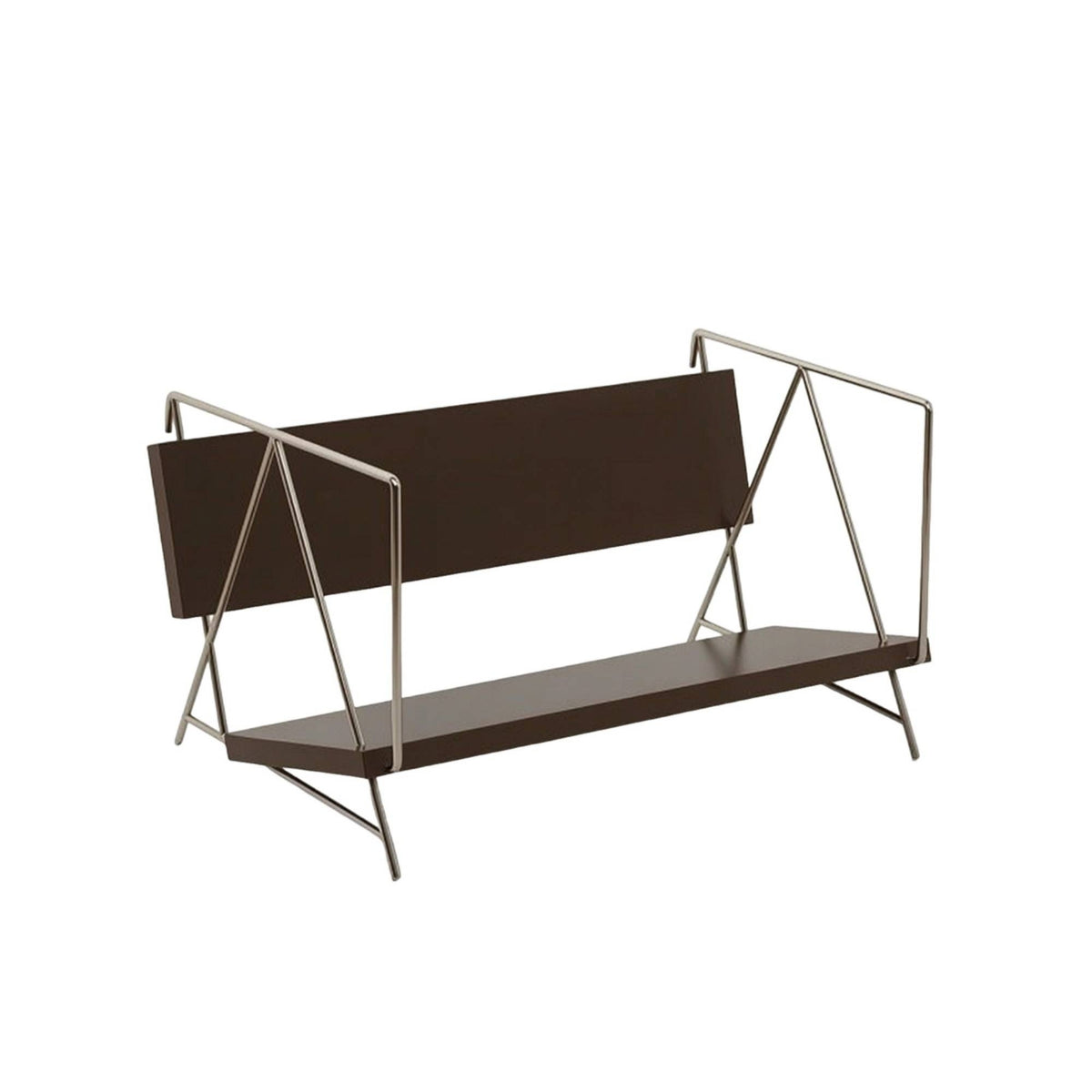 Desktop Bookshelf with Slanted Shelf Minimalist Tabletop Book Rack Space-Saving