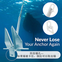 Hot-Dip Galvanized Danforth Anchor for Boats - Carbon Steel Mud and Sand Anchor