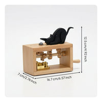 musical box with Open Compartment Manual Hand Crank musical box Nostalgic Decor for Desk