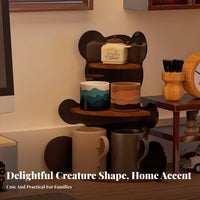 teddy-shapedShaped Corner organizer Transparent Cosmetic support for Dressing Table, Bedroom