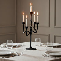 Spiral Candle Holder Nordic Style Metal Candle Stand Matte Candlestick for Entryway, Hotel, Restaurant