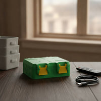 Compact Plastic Case with Snap-Shut Lid Portable Box with Hinged Lid Slim Plastic Storage Case Sturdy for Backpack