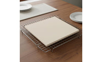 3 Pieces Pizza Stone Set Even Heat Distribution Pizza Stone with Rack and Cutter Bakeware Creates Crispy Crust Versatile