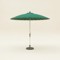 Patio Umbrella with Base Heavy Duty Market Umbrella with Weighted Base Wheeled for Garden, Backyard, Poolside