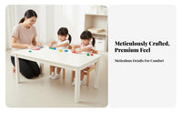 Children's Wooden Study Desk Early Education Solid Wood Kids Table Versatile Kids Learning Desk for Kindergarten