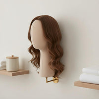 Wall-Mounted Mannequin Head Space Saving Hat Hairpiece Display Head Easy to Install