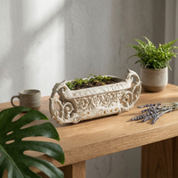 French Design Garden Urn European Design House Decoration Embossed Pattern