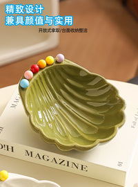 Ceramic Fruit Fork and Bowl Set for Table Decoration