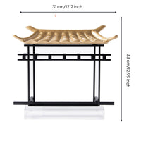 House Sculpture Abstract Sculpture with Metal Frame Classic for Entryway Console