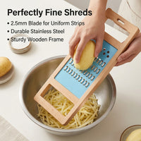 Handmade Stainless Steel Cheese Grater, Vegetable & Food Slicer, Kitchen Tool for Parmesan & Lemon Rind