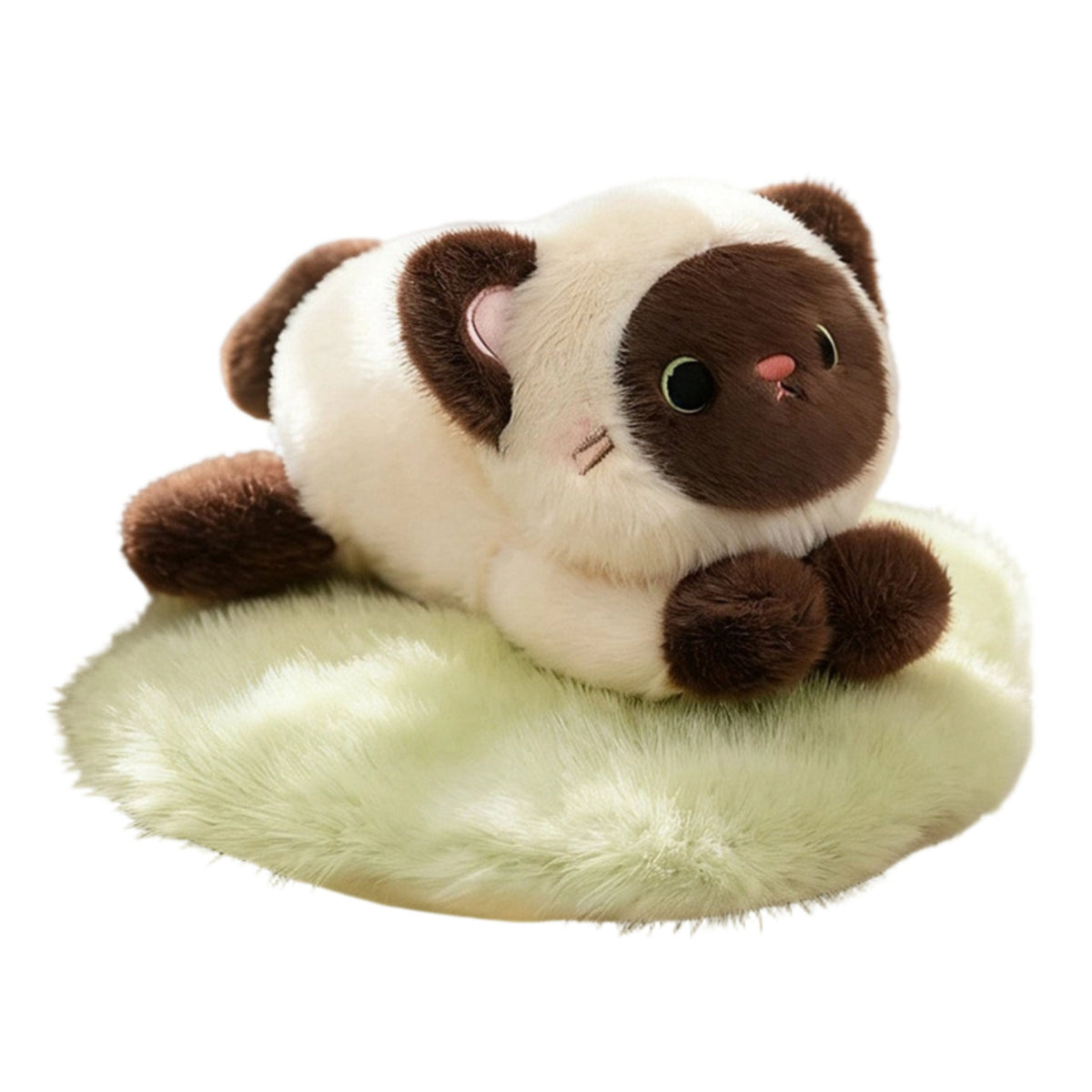 Cat Stuffed Pillow Lying-down Stuffed Toy with Cushion Cat Plushie Soft Stuffed for Children, Bedroom, Desk