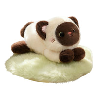 Cat Stuffed Pillow Lying-down Stuffed Toy with Cushion Cat Plushie Soft Stuffed for Children, Bedroom, Desk