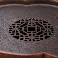 Copper Tea Tray Low-Silhouette Drainage Tea Tray Long-Lasting