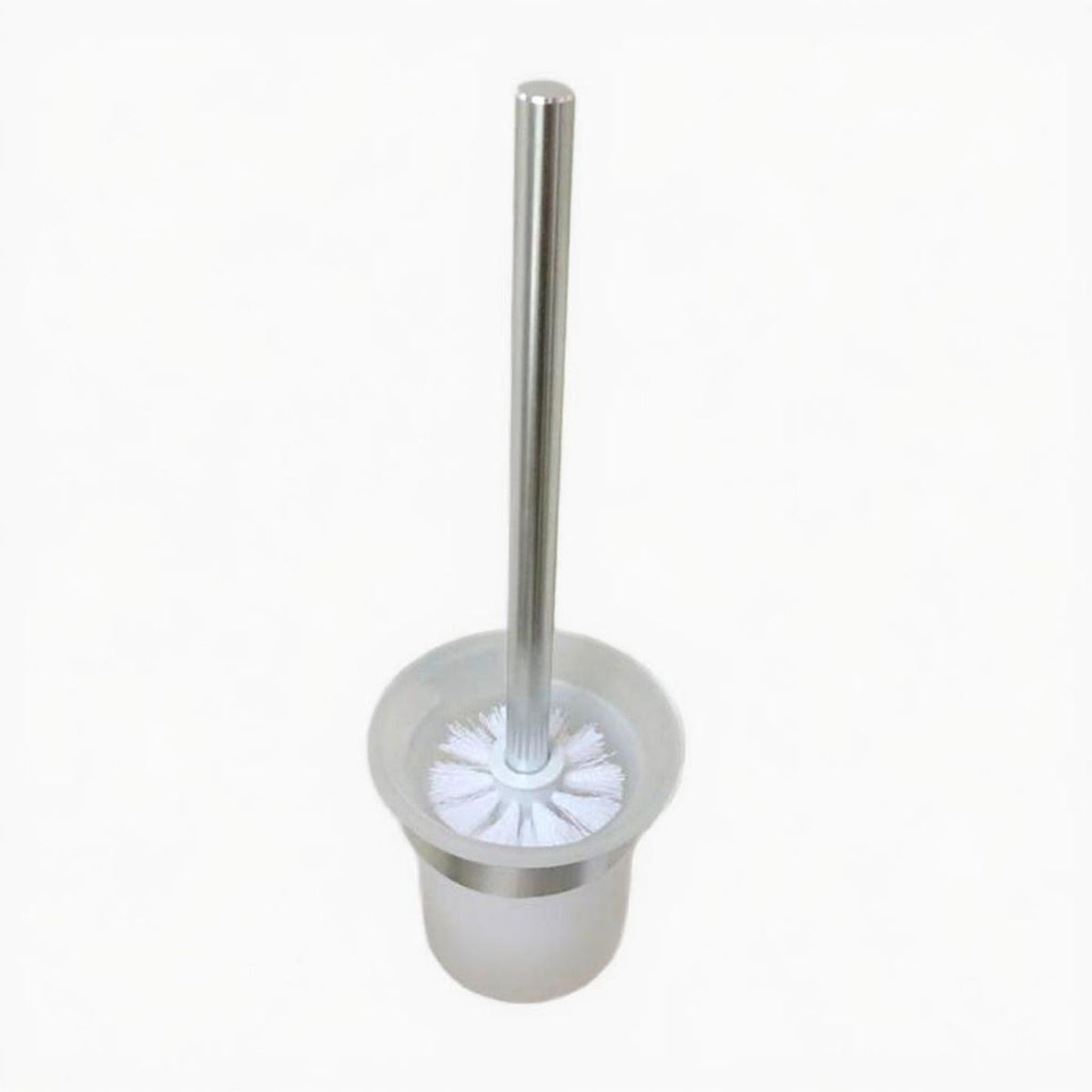 Brushed gold toilet brush, dense bristles