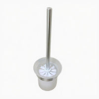 Brushed gold toilet brush, dense bristles