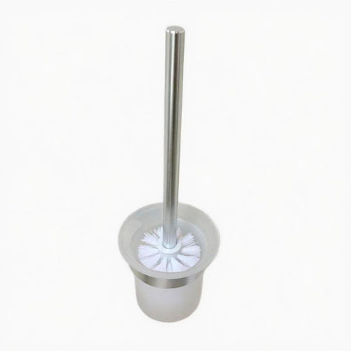 Brushed gold toilet brush, dense bristles
