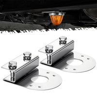 2 Pieces Under-Vehicle Light Brackets No-Tools Clamp-on Brackets Stainless Steel off-Highway Light Mounting Bracket for DIY Mechanics