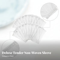 20 Pieces Flexible Skimmer Basket Sock Pool Skimmer Filter Sock White