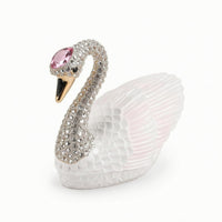Jewelry Box Swan-Shaped Trinket Box Elegant Organizer for Vanity Table