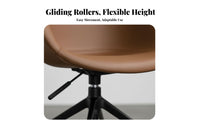 rotating Rolling Chair Minimalist Look Rolling Task Chair Modern and design for Bedroom