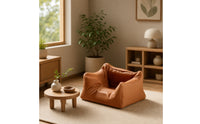 Miniature Sofa Realistic Dollhouse Sofa Upholstered Miniature Armchair for Collectors, Hobbyists, Diorama, Fairy Garden